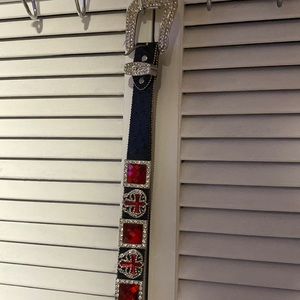 Gorgeous red bling belt